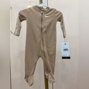 Nike Tan Kids Footie One Piece